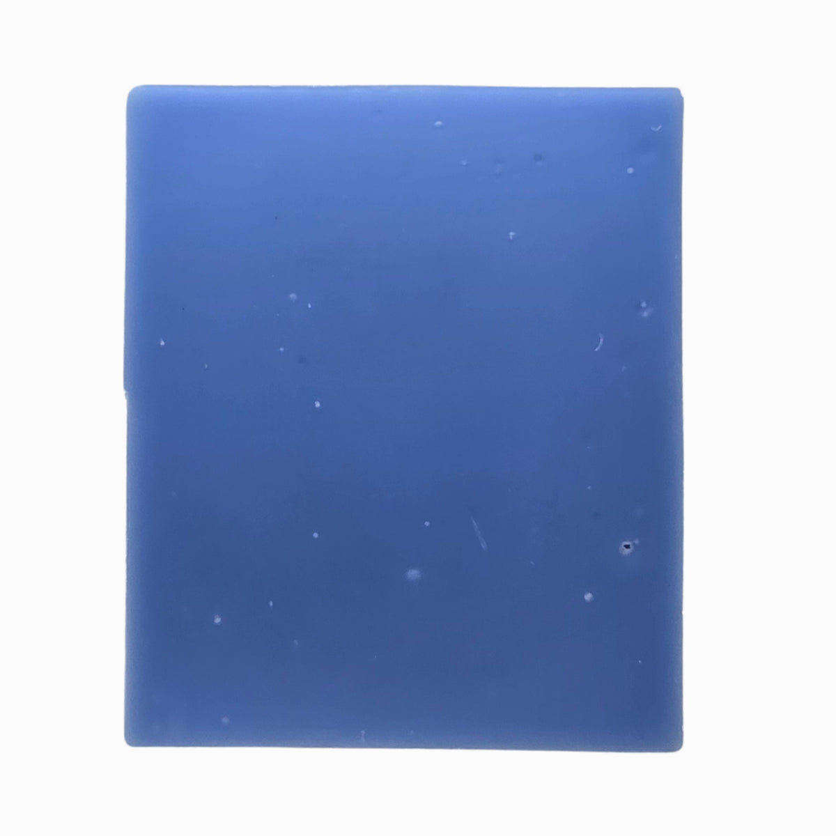 Close-up texture of Klichy Drip Natural Soap Bar, smooth blue bar