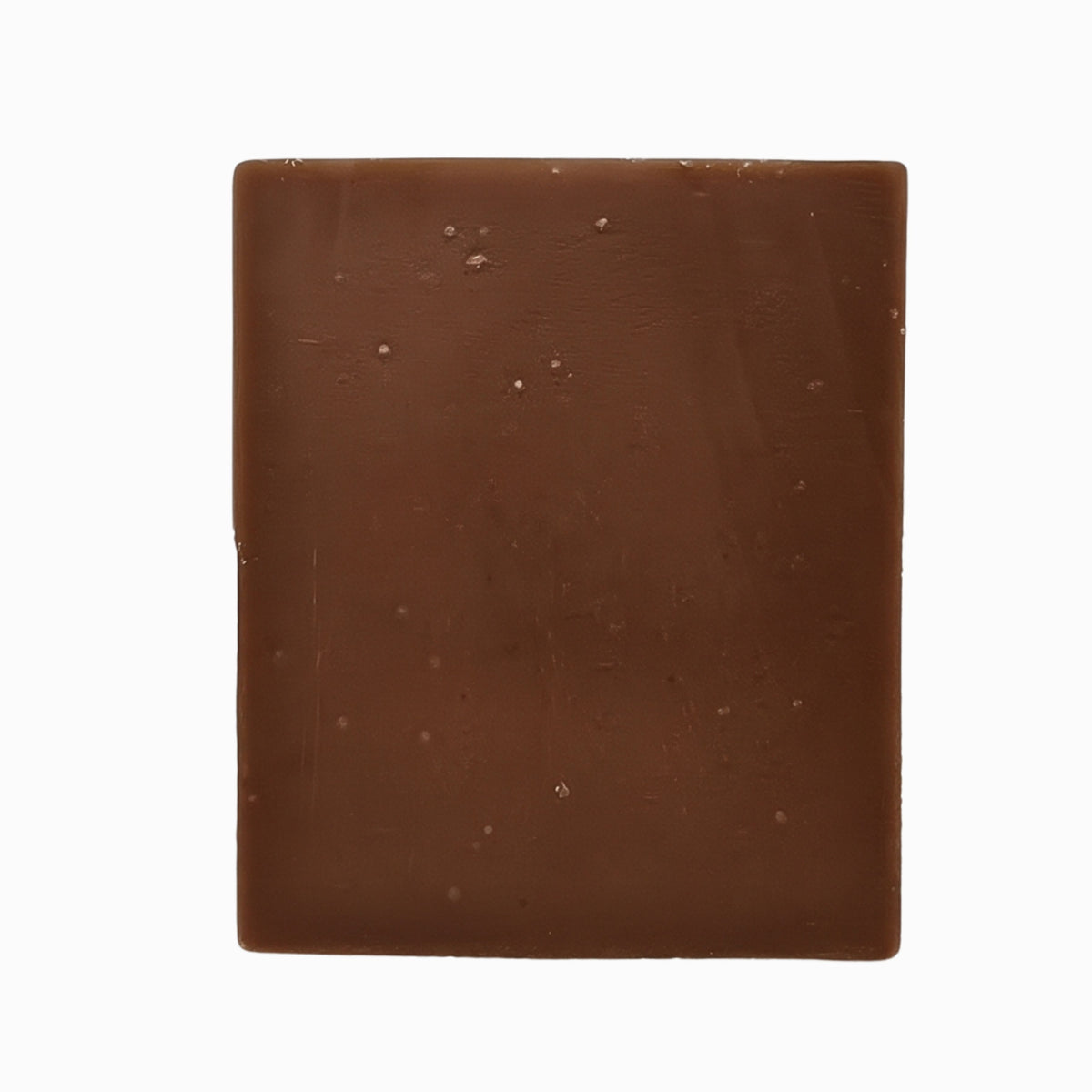 Close-up texture of Klichy Ice Breaker Natural Soap Bar, smooth brown bar
